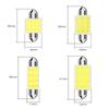 12V COB 6500K White Car Interior Dome Roof Reading Trunk 31/36/39/41mm 10Pcs C10W C5W LED Bulb Festoon  License Plate Lights