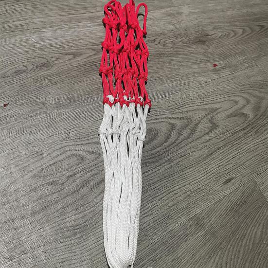 2Pcs Basketball Net Professional Durable Standard Wear-resistant Rainproof Sunscreen Nylon Red White Blue