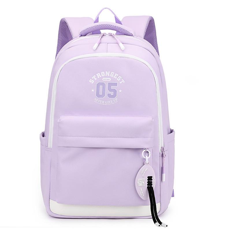 

Stylish Unisex Nylon Casual Backpack For High School Students In Multiple Colors фіолетовий