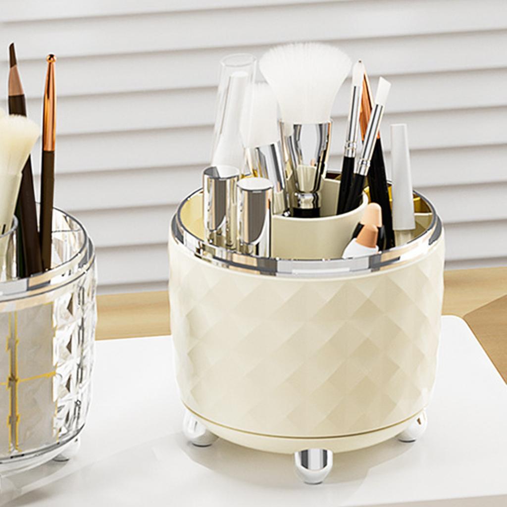 Rotating Pen Holder Desktop Makeup Brush Storage   Plastic Home Decoration for Cosmetics Pencil