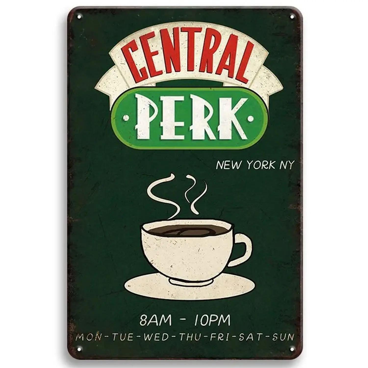 

Central Perk Friends Metal Signs. Ideal for Cafe, Bar - Decorative Tin Plaques for Wall.
