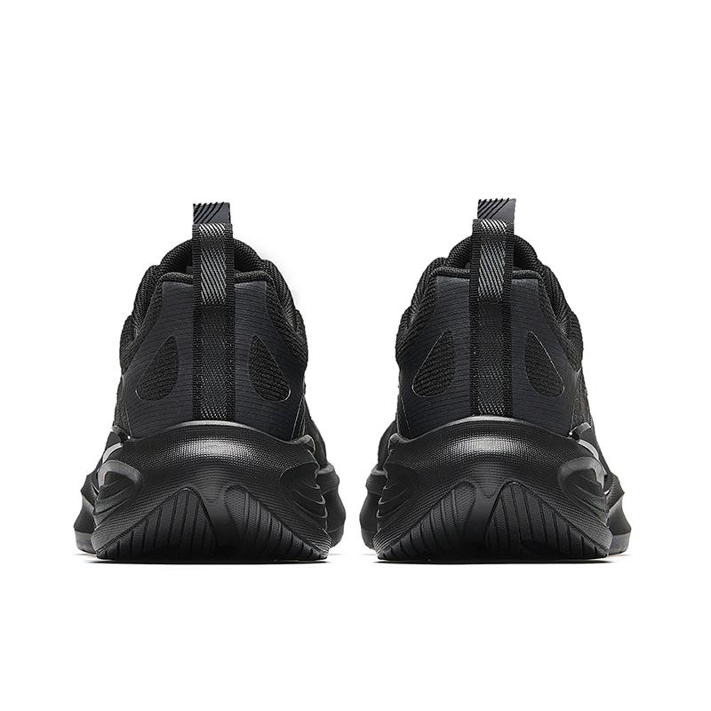 New Anta Lingyun Slip Resistant Abrasion Resistant Low top Casual Running Shoes Men's Basic Black 912525502-5