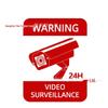 4-pack Vattentäta & Solskyddande CCTV Varningsdekaler för Bilövervakning