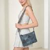 Retro and old textured soft leather messenger bag shoulder bag