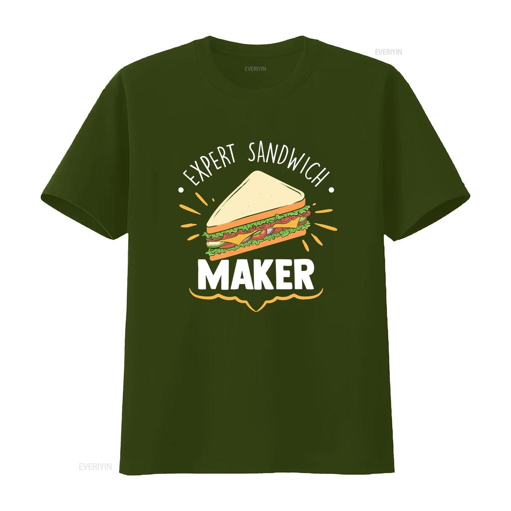 Expert Sandwich Maker Funny Making Enthusiast T Shirt vintage Washed Soft fashion Versatile Casual graphic Slightly Unisex