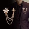 Crown Chain Brooch for Men & Children’s Formal Wear