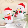 Cute Christmas Snowman Pendant Plush Toy Xmas Ornament Merry Christmas Decor for Home Kids Gifts 2024 Navidad Party New Year