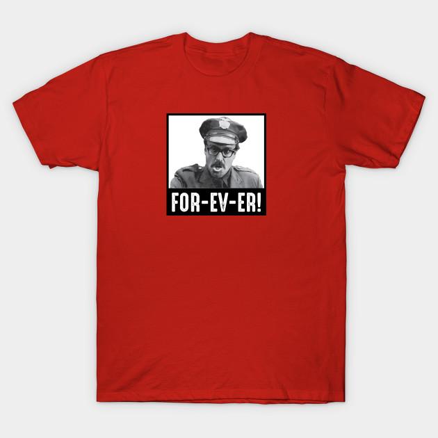 

Men Black Print T-shirt For-Ev-Er No-Cut Transfer Paper Print Cotton Tshirt L
