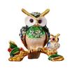 Stylish Owl Shaped Jewelry Organizers Compact Decorative Storage Box For Earrings Necklaces Rings