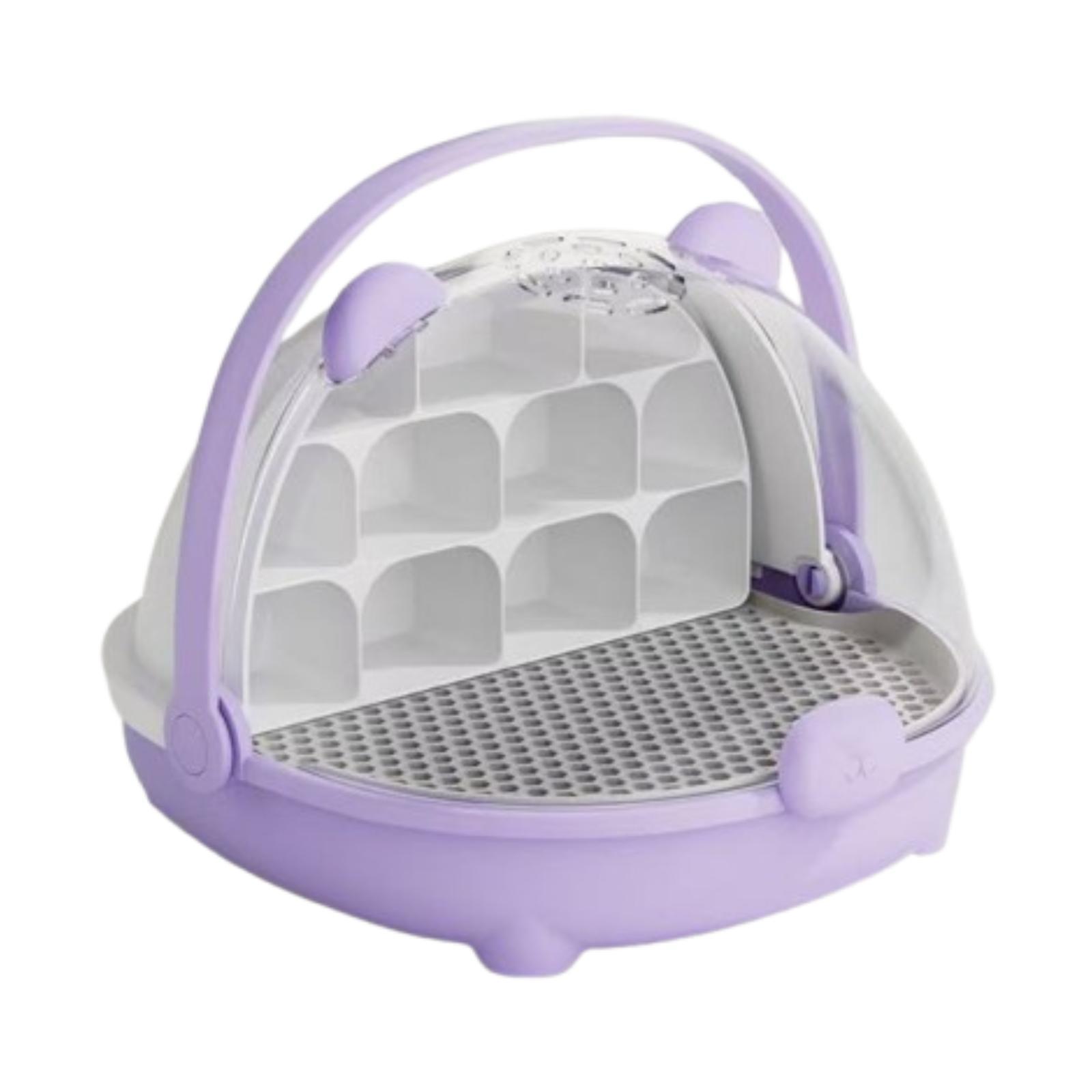 

Silkworm Breeding Box Small Pet Breeding Box Feeding Box Silkworm Hatching Container фіолетовий