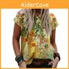 Women's Floral Print Short Sleeve Tops Featuring Soft Material For Ultimate Comfort