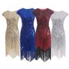Abito Gatsby con Paillettes e Frange Anni '20 - Abbigliamento da Ballo per Feste Formali X-082