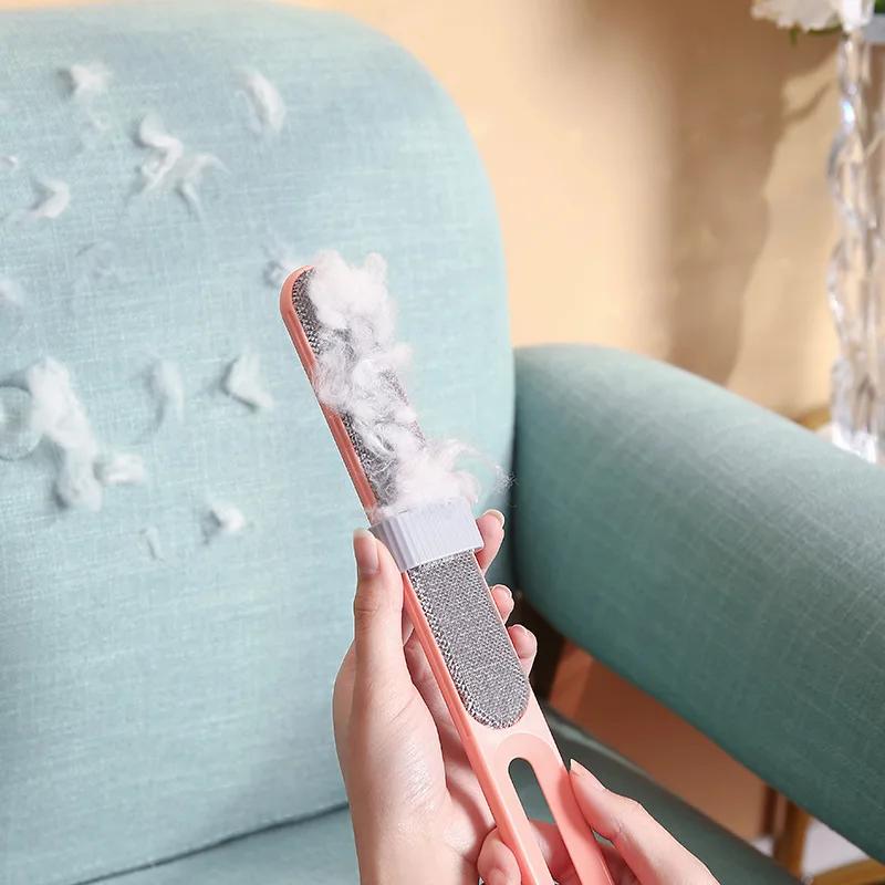 Double Sided Electrostatic Pet Hair Removal Brush for Couch Clothes Furniture Self Cleaning Technology Portable Reusable Gentle