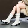 Women's snow boots winter warm and comfortable non-slip long-staple shoes large size casual cotton shoes