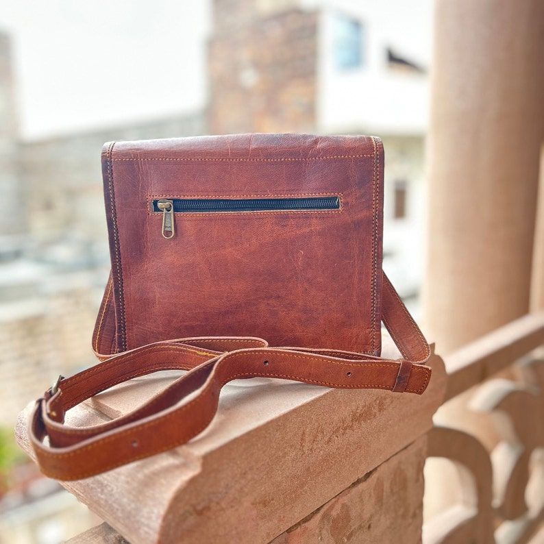 Genuine Leather Small Sized & Square Shaped