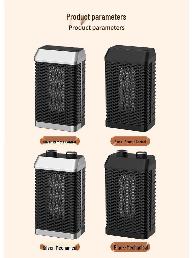 Compact PTC Desktop Heater: Quick-Heating, Intelligent Oscillation, New In Stock