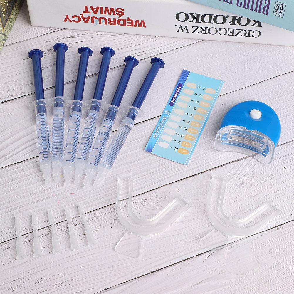 18ml Teeth Whitening Gel Dental Tray LED Cold Light Color Card Dental Teeth Whitening Kit