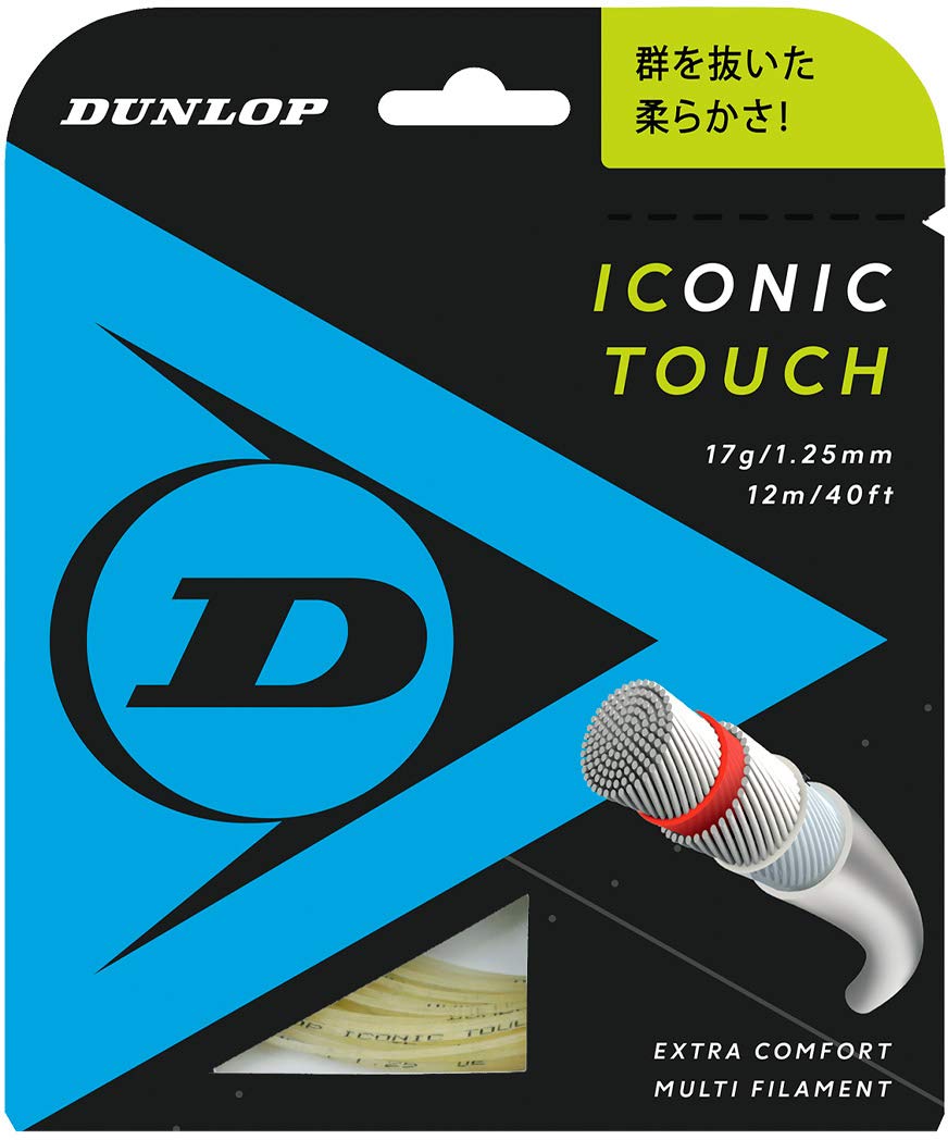 

DUNLOP Tennis Gut Iconic Touch 125 Natural DST31011 Однослойная (125н)