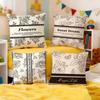 Elegant Beautiful Retro Flowers Cushion Cover Premium Soft Pillowcase SkinFriendly MultiPurpose for Home Office Travel