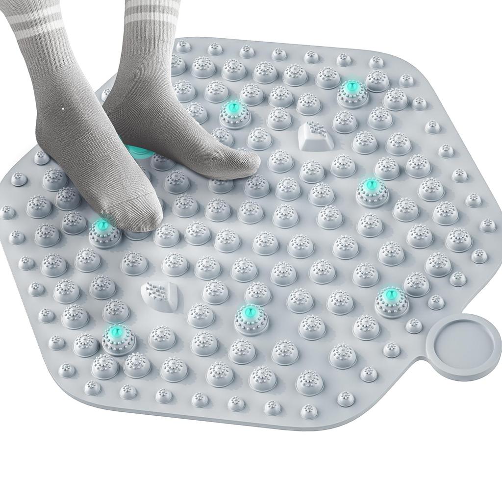 2025 Hexagonal Foot Reflexology Mat with Yoga for TXing Shiatsu Foot Foot Reflexology Plantar Shiatsu Home Ergonomic Fatigue Foot Foot Slow Authentic
