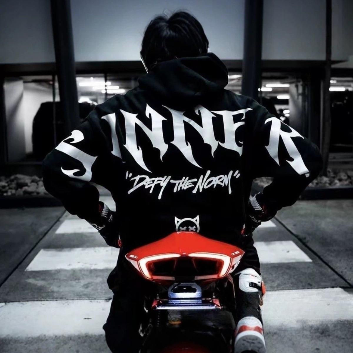 BeatStreet Gothic Sinner Letter Print Reflective