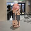 New Cartoon Kitten 3D UV Printed Portable Tumbler Sports Water Bottle High Value Frosted Plastic Cup Outdoor Fitnes Water Bottle