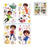 2026 World Cup Kids' Football Cartoon Decorative Stickers for Walls and Glass (USA, Canada, Mexico)