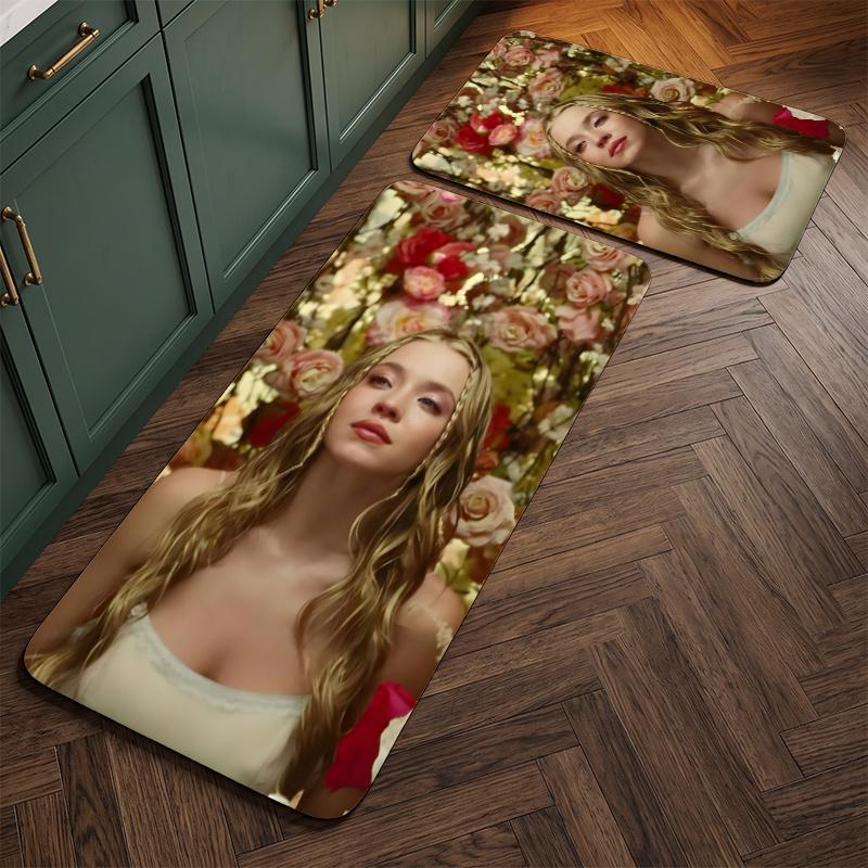 Euphoria (5) Flannel Kitchen Mat Soft Anti-Slip Kitchen Floor Runner Rug Kitchen Rug for Home Kitchen Decor