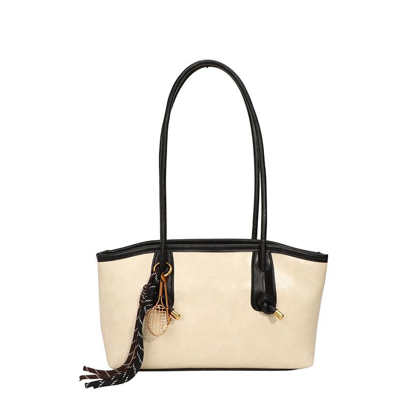 Simple atmospheric texture retro large-capacity bag women's new autumn and winter commuter shoulder bag portable tote bag