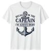 Anchor Nautical Maritime Humor Because Im The Captain Unisexs TShirt