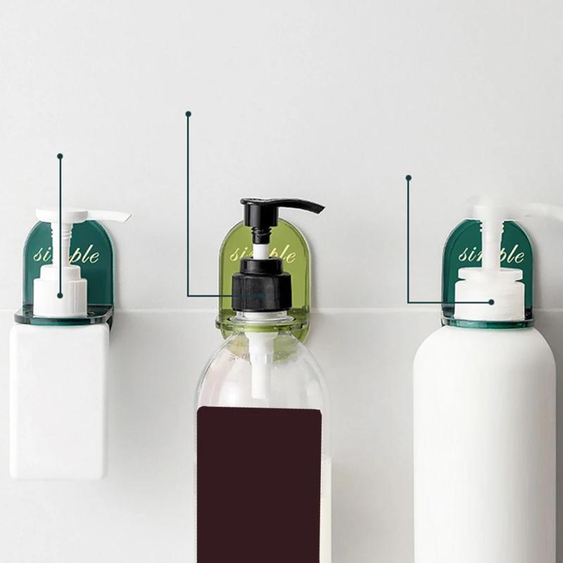 Bez wiercenia Stojak do przechowywania żelu pod prysznic Kuchnia Haczyk samoprzylepny na płyn do mycia naczyń Odkażacz do rąk Łazienka Klips odpływowy Montowany na ścianie
