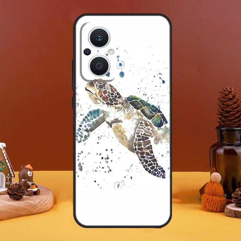 Ocean Sea Turtle Case For OPPO Reno 10 Pro 11 F 4 6 7 8 5 Lite 4Z 5Z 8T OPPO Find X6 Pro X5 X2 X3 Lite Cover