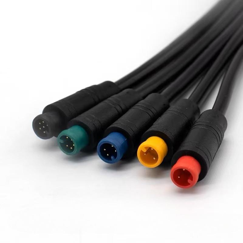 M6  2/3/4/5 Pin Core 6mm Male Female Julet Electric Ebike Butt Plug Connector Cable Signal Sensor Waterproof Scooter Wire