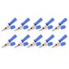 10PCS Testing Clamps Brass Insulated Crocodile Clips with 4mm Socket 10mm Opening 20A J.60046