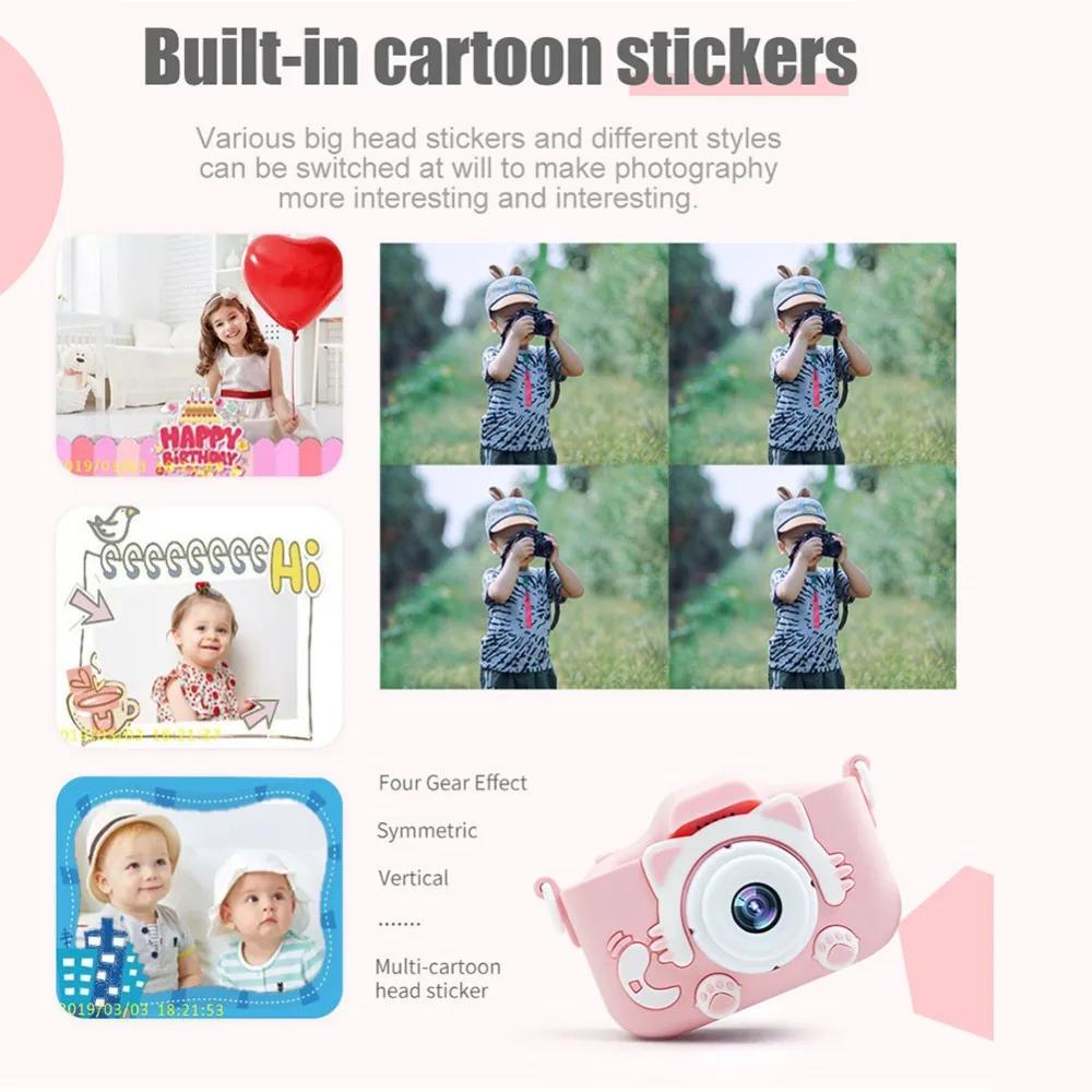 Mini X5S Children Camera Toys 2000W Pixel HD Cartoon Kids Digital Camera Cute Dual Cameras SLR Camera Kid Toy