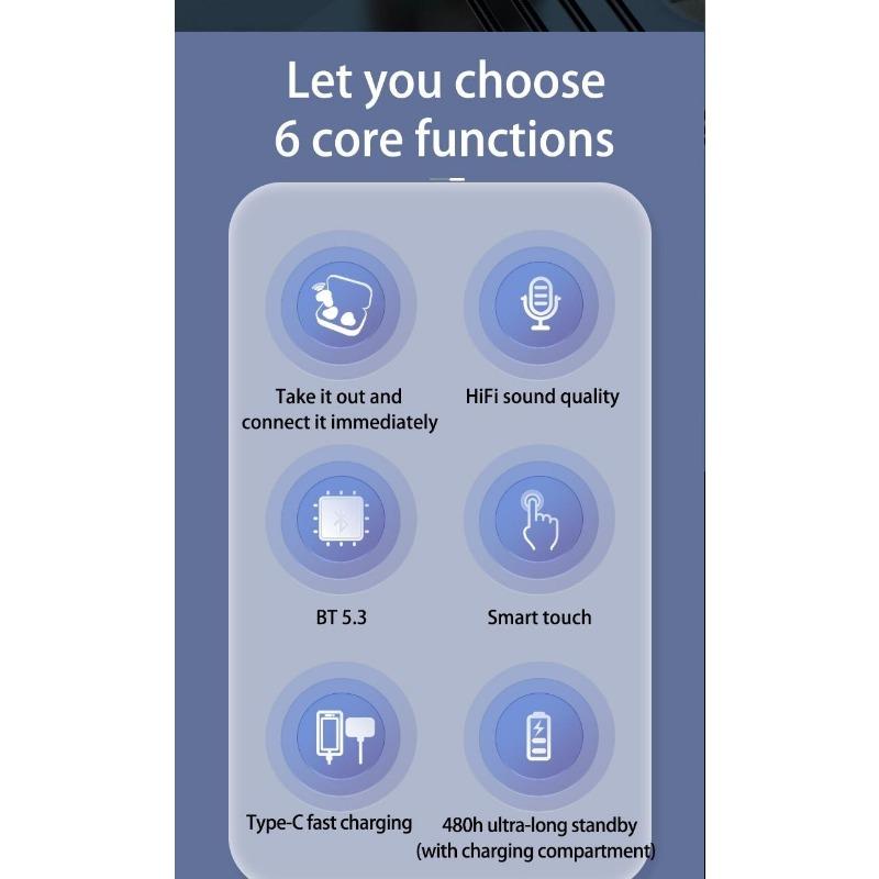 SK18 מיני אוזניות Bluetooth Sleep TWS In-Ear HIFI איכות צליל עמיד למים, עמיד לזיעה, הפחתת רעשי מגע אינטליגנטי ספורט