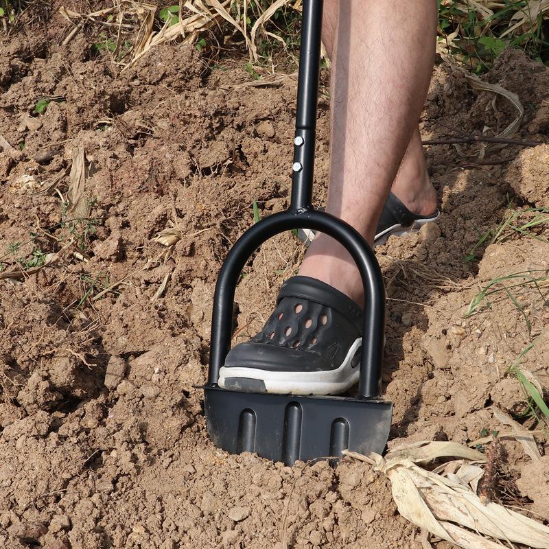 Manual Half-Moon Serrated Edging Shovel for Gardening