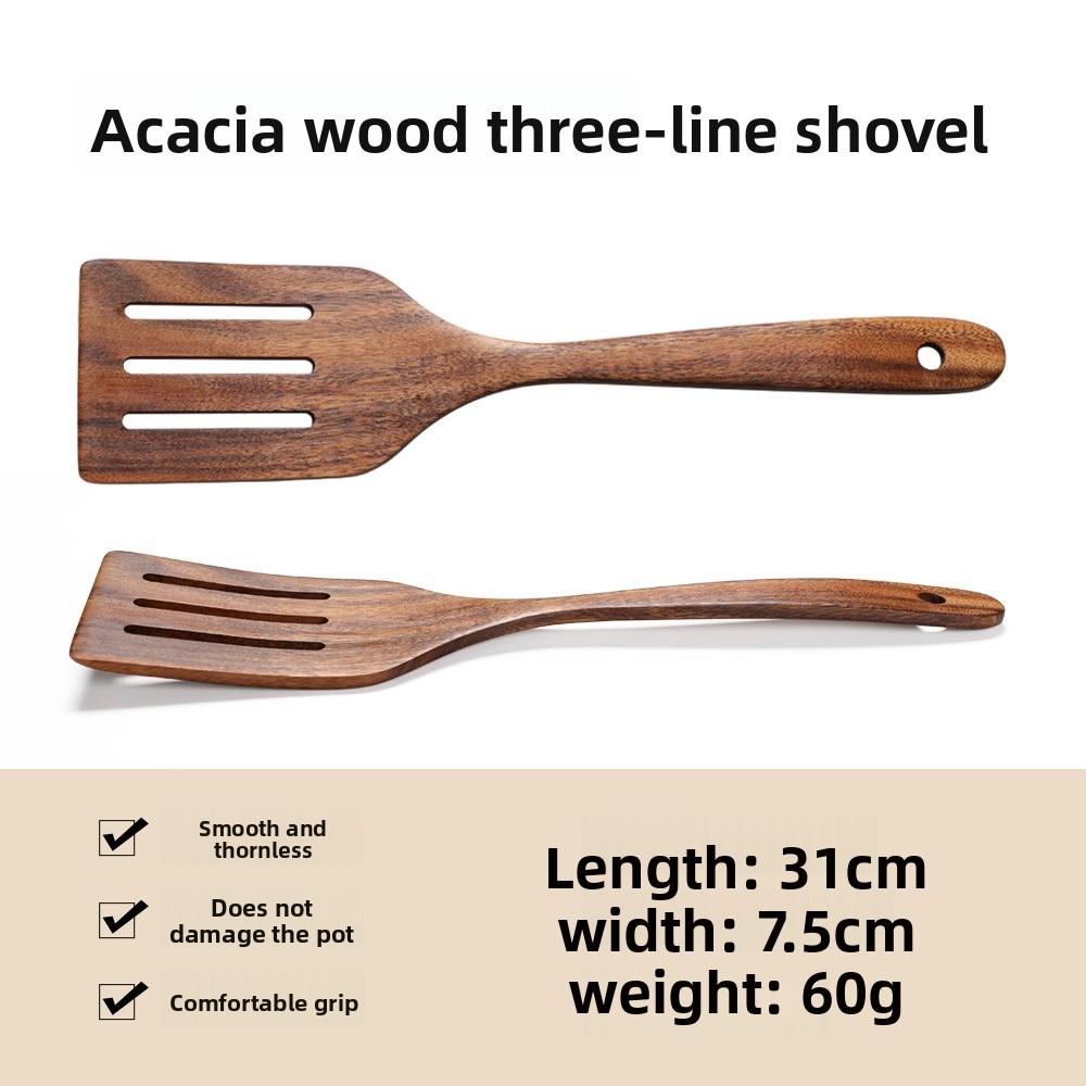 Wooden Spatula Wok Spatula Spoon Wooden Spatula Teak Kitchenware Set Wooden