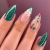 Short Press-On Nails Set With Floral Design Minimalist False Women Wearable Nail Tips In Multiple Colors