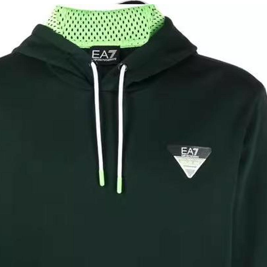 Emporio Armani Ss23 Solid Color Logo Printed Hoodie Men Hoodies Green 6LPM72-PJEQZ-1860