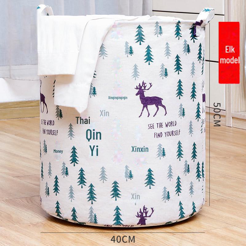 

Большая складная корзина для белья Lina для ванной комнаты и домашнего хозяйства Elk 40*50cm