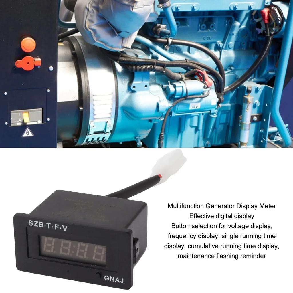 402A Digital Generator Meter Easy Installation LED Generator Digital Display Meter Stable Performance for Replacement