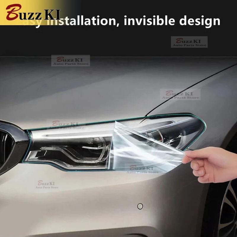 For Ford Mondeo MK5 2015-Present Car Accessories 2 Pcs Car Headlight Protective Film Headlamp Transparent Black TPU Sticker
