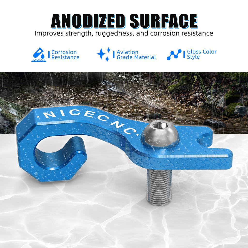 NICECNC for Yamaha YFZ450R 2009-2023 YFZ450X 2010-2011 Clutch Cable Holder Replaces 5TA-15441-00-00 Aluminum And Stainless Steel