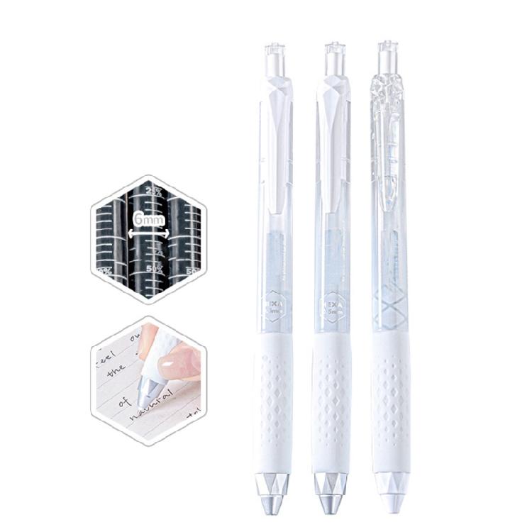 3PCS Retractable Gel Pen for Writing Note Taking Journaling Quick Drying Gel Inks Pen 0.5MM Tip Office School Supplies