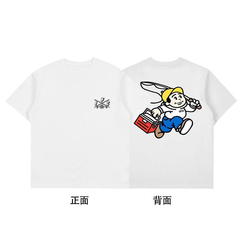 25 New Style Sea Fishing T-shirt, Japanese Summer Lure Short-sleeved Pure Cotton Fishing Loose Outdoor Men's T-shirt Top