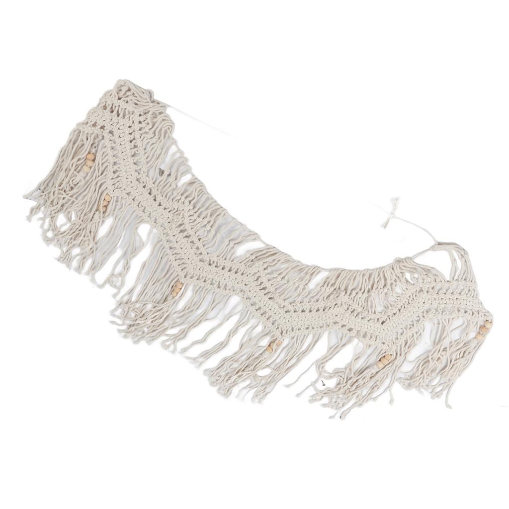 Hanging Decorative Valance Simple Bohemian Hand Woven Valance Wall Decor for Living Room Bedroom