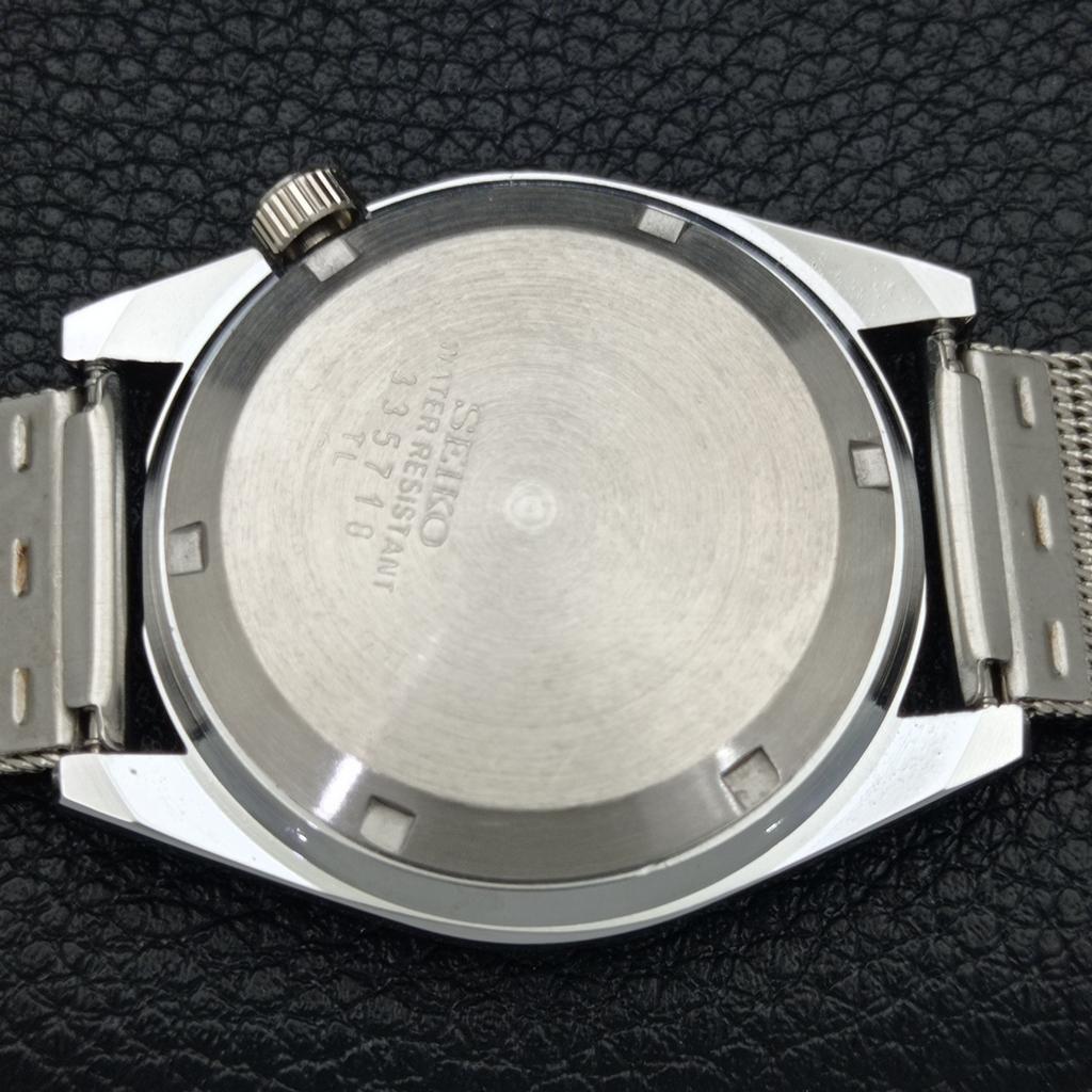REFURBISHED SEIKO 5 AUTOMATIC MENS WATCH JAPAN MADE GREY DIAL CUSTOM a440108-2 QV90-a440108