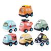7Pcs Friction Powered Pull Back Car Set Inertial Vehicle Toys Kids Educational Birthday Gift