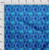 oneOone Cotton Poplin Medium Blue Fabric Abstract Illustration Quilting Supplies Print Sewing Fabric By The Yard 42 Inch